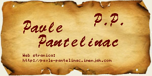Pavle Pantelinac vizit kartica